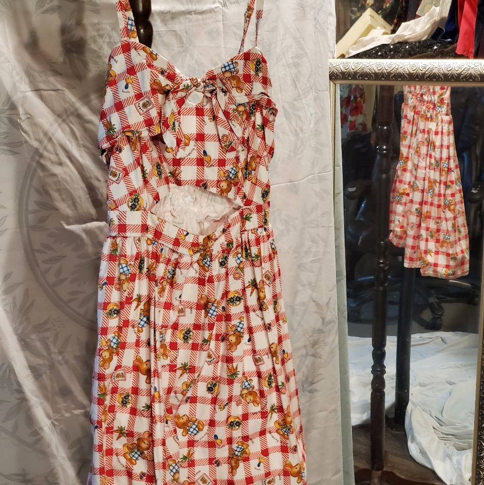 Pinup style Open front dress